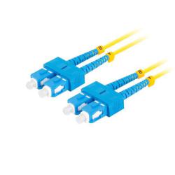 Patchcord światłowodowy Lanberg SM SC/UPC-SC/UPC DUPLEX 3.0mm LSZH G657A1 5m żółty