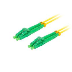 Patchcord światłowodowy Lanberg SM LC/APC-LC/APC DUPLEX 3.0mm LSZH G657A1 2m żółty