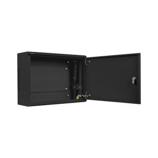 Szafa instalacyjna rack wisząca 19 cali 4u+3u 540x200 niskoprofilowa (złożona) czarna