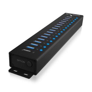 Hub IB-HUB1717 16+1 port USB HUB, 16x USB + 1x USB do...