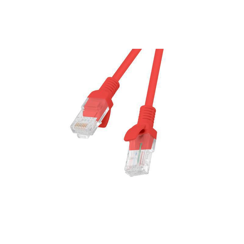 Patchcord Lanberg UTP kat.6 0,25m czerwony