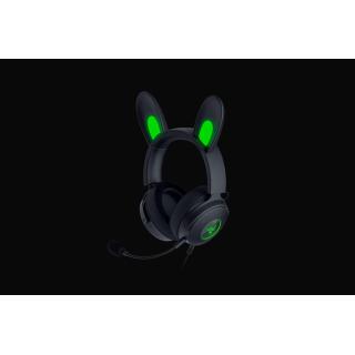 Razer Wired, Nauszne, Czarny, Zestaw słuchawkowy do gier, Kraken V2 Pro, Kitty Edition