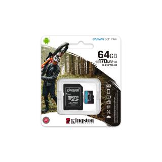 KINGSTON microSDXC Canvas Go Plus 64GB + adapter