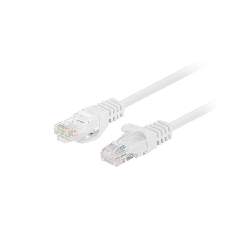 Patchcord Lanberg UTP kat.5e 1m biały 10-Pack