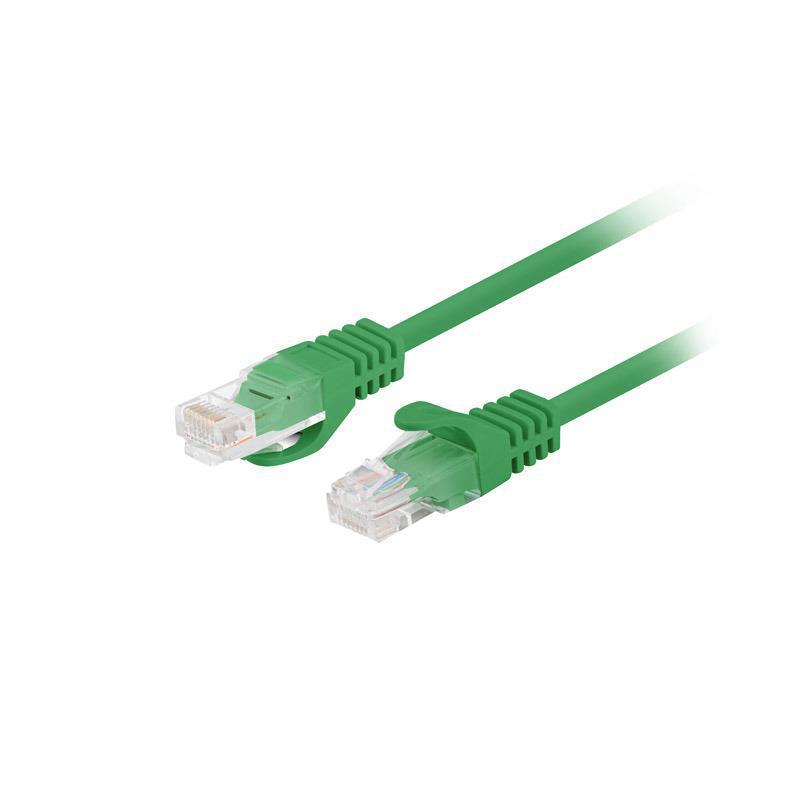 Patchcord Lanberg UTP kat.5e 1m zielony 10-Pack