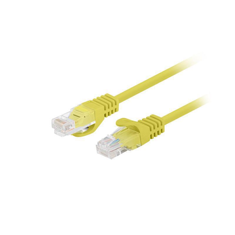 Patchcord Lanberg UTP kat.6 1,5m żółty 10-Pack