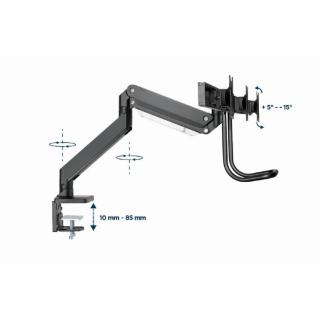 Ramię regulowane na 3 monitory 17 - 27 cali 6kg