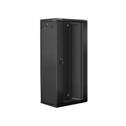 Szafa instalacyjna Rack wisząca 19" 27U 600x450 czarna Lanberg (flat pack)