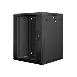 Szafa instalacyjna Rack wisząca 19" 15U 600x600 czarna...