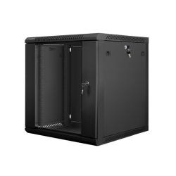 Szafa instalacyjna Rack wisząca 19" 12U 600x600 czarna...