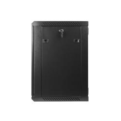 Szafa instalacyjna Rack wisząca 19" 12U 600x450 czarna Lanberg (flat pack)