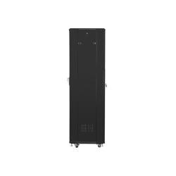 Szafa instalacyjna Rack stojąca 19" 42U 600x600 czarna Lanberg (flat pack)