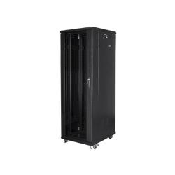 Szafa instalacyjna Rack stojąca 19" 37U 600x800 czarna Lanberg (flat pack)