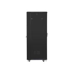 Szafa instalacyjna Rack stojąca 19" 37U 600x800 czarna Lanberg (flat pack)