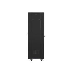 Szafa instalacyjna Rack stojąca 19" 37U 600x600 czarna Lanberg (flat pack)