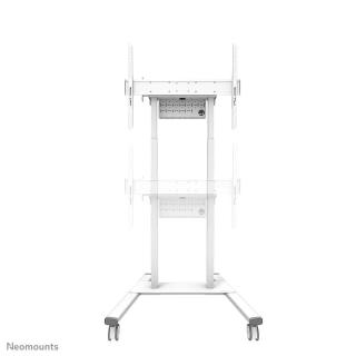 Wózek mobilny do ekranów z regulacją wysokości Neomounts FL55-875WH1 55"-100" 110kg biały