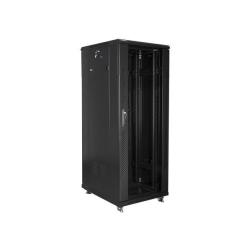 Szafa instalacyjna Rack stojąca 19" 32U 600x800 czarna Lanberg (flat pack)