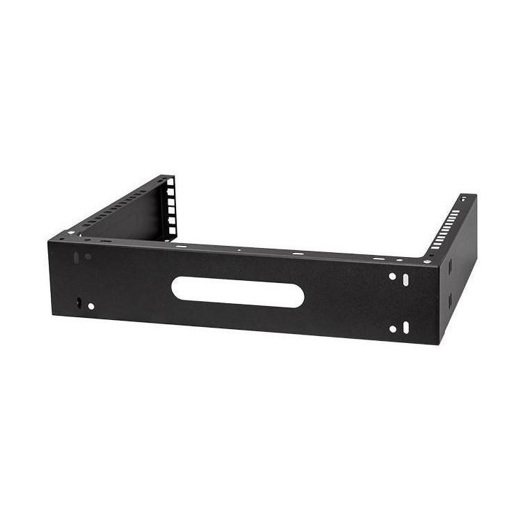 Uchwyt rama RACK 19” R-line, na ścianę 2U, czarny, Netrack