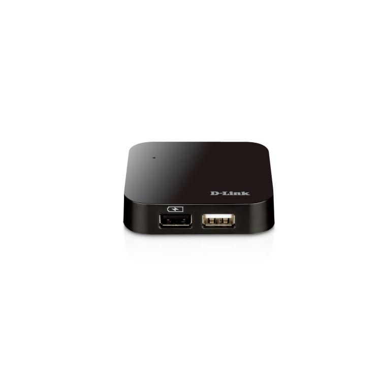 Hub USB D-Link DUB-H4/E 4xUSB 2.0 czarny