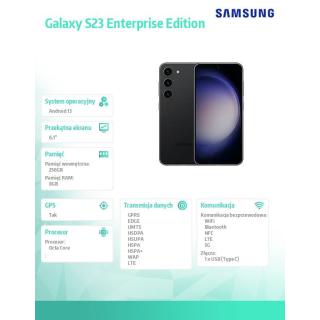 Smartfon Galaxy S23 5G (8+256GB) Enterprise Editon Czarny