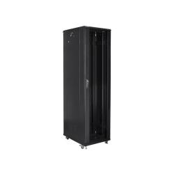 Szafa instalacyjna Rack stojąca 19" 37U 800x800 Drzwi Szklane czarna Lanberg (flat pack)