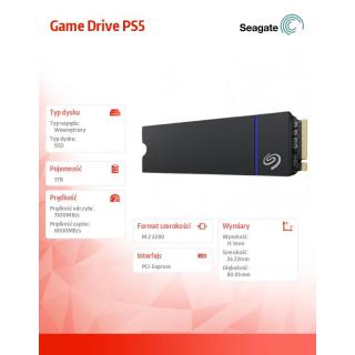 Dysk SSD Game Drive PS5 1TB PCIe M.2