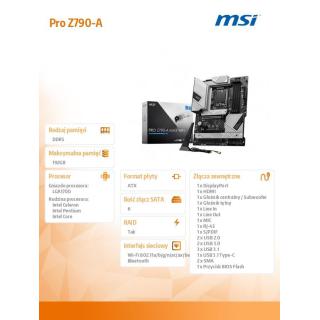 Płyta główna PRO Z790-A MAX WIFI s1700 4DDR5 HDMI/DP ATX