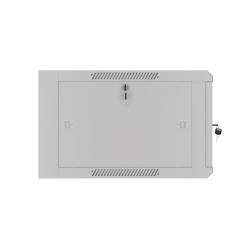 Szafa instalacyjna Rack wisząca 19" 6U 570x600 szybki montaż szara Lanberg (flat pack)