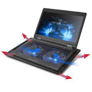 Podkładka chłodząca pod laptop Thermaltake Massive 14 rev.2 CL-N001-PL14BU-A (17.x cala 2 wentylatory HUB)