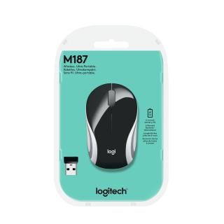 Mysz Logitech M187 Mini 910-002731 (optyczna 1000 DPI kolor czarny