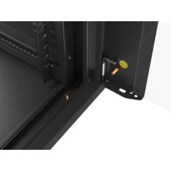 Szafa instalacyjna Rack wisząca 19" 9U 570x450 szybki montaż czarna Lanberg (flat pack)