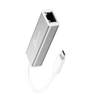 Adapter j5create USB-C to Gigabit Ethernet Adapter kolor srebrny JCE133G-N