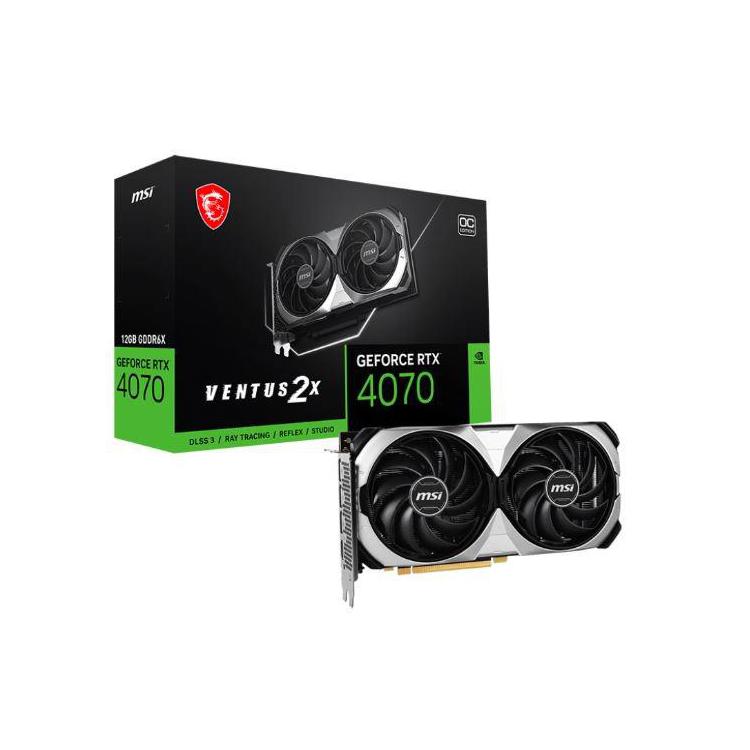 Karta graficzna GeForce RTX 4070 VENTUS 2X E 12GB OC GDDRX6 192bit 3DP