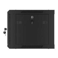 Szafa instalacyjna Rack wisząca 19" 6U 600x450 czarna...