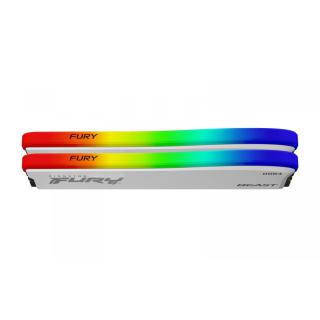 Pamięć DDR4 Fury Beast RGB 16GB(2 8GB)/3200 CL16 biała