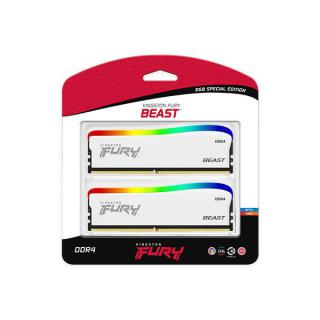 Pamięć DDR4 Fury Beast RGB 16GB(2 8GB)/3200 CL16 biała