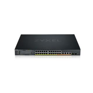 Przełącznik XMG1930-30HP, 24-port 2.5GbE Smart Managed Layer 2 PoE 700W 22xPoE+/8xPoE++ Switch with 4 10GbE and 2 SFP+ Uplink