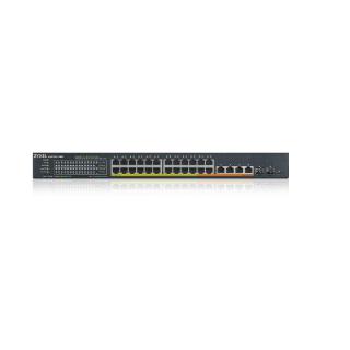 Przełącznik XMG1930-30HP, 24-port 2.5GbE Smart Managed Layer 2 PoE 700W 22xPoE+/8xPoE++ Switch with 4 10GbE and 2 SFP+ Uplink