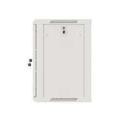 Szafa instalacyjna Rack wisząca 19" 12U 600x450 szara drzwi metalowe Lanberg (flat pack)