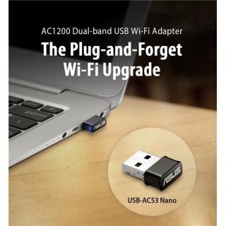 Karta sieciowa ASUS AC1200 USB-AC53 Nano