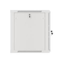 Szafa instalacyjna Rack wisząca 19" 12U 600x600 szara drzwi metalowe Lanberg (flat pack)