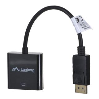 Adapter Lanberg AD-0007-BK (DisplayPort M - DVI-D F 0,10m kolor czarny)