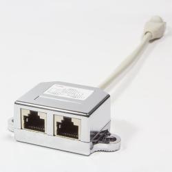 Adapter typ T LogiLink NP0045 RJ45 - 2x RJ45, 2 x ISDN