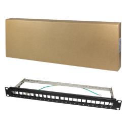 Patch panel 19" LogiLink NK4042 24 x keystone, 1U,...