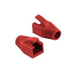 Osłonka wtyku RJ45 LogiLink MP0035R 8mm kat.6 czerwony 50szt