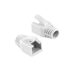 Osłonka wtyku RJ45 LogiLink MP0035W 8mm kat.6 biały 50szt