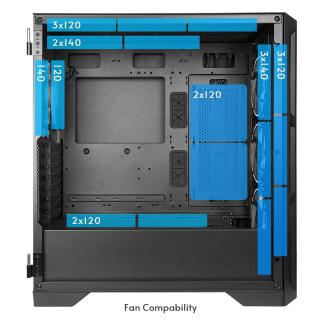 Obudowa APEX GA-01B-TG-OP 4xFans ARGB