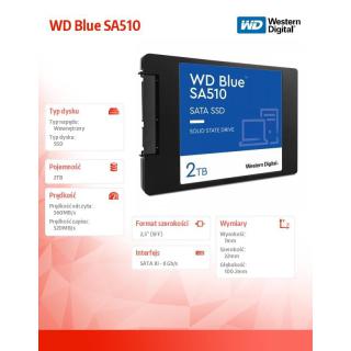 Dysk SSD WD Blue SA510 2TB 2,5 cala