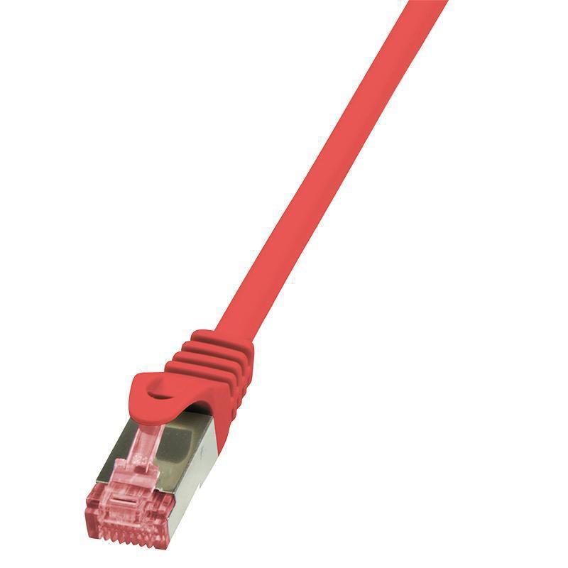 Patchcord LogiLink CQ2024S CAT.6 S/FTP 0,50m, czerwony