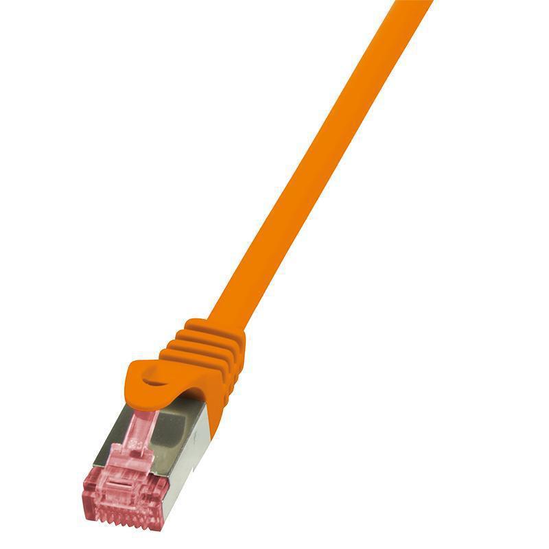 Patchcord LogiLink CQ2038S CAT.6 S/FTP 1m, pomarańczowy